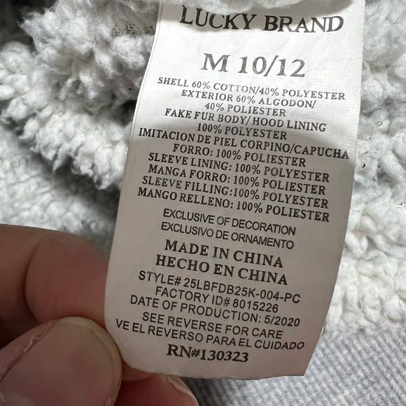 Lucky Brand Full Zip Gray Hoodie Boy’s Size M 10/12 - Picture 9 of 11